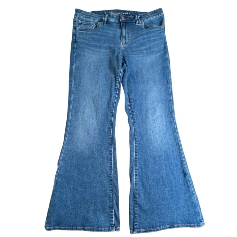 American Eagle Low-Rise Flare Jeans - Picture 1 of 7